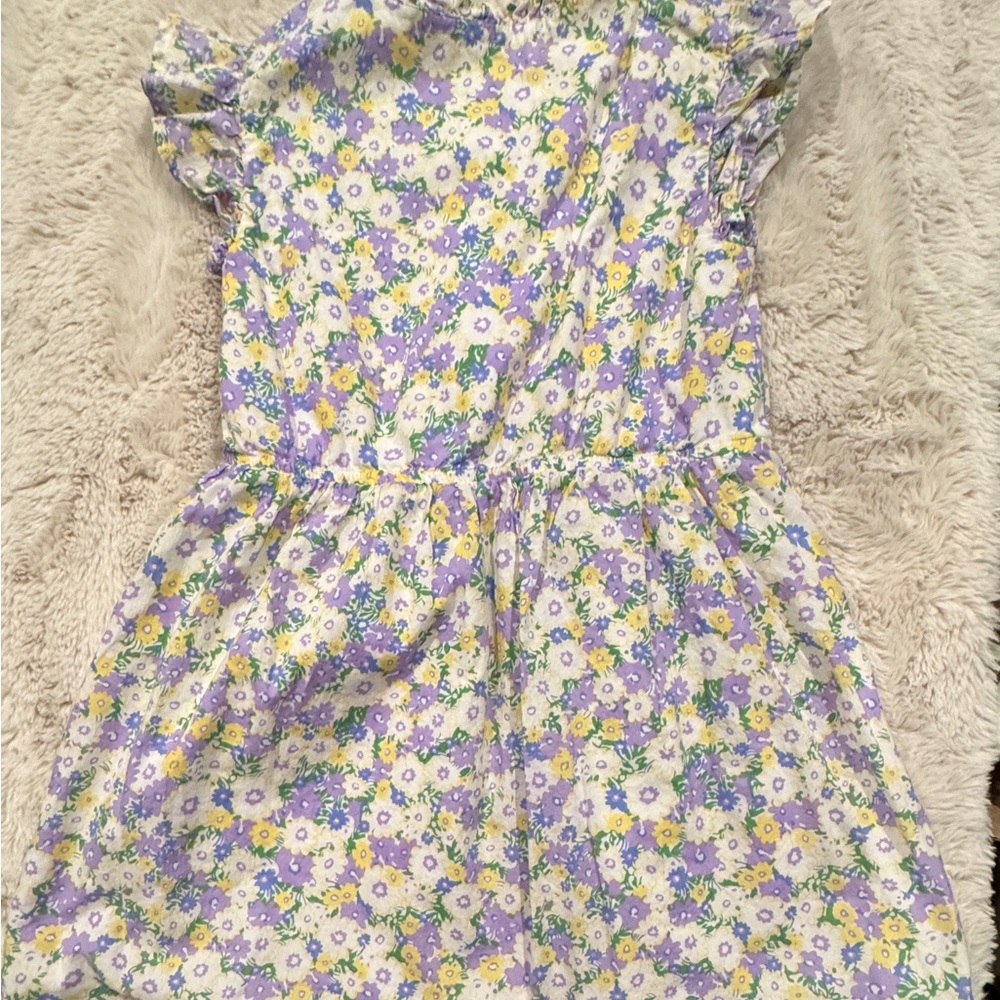 GAP Kids Floral Print Dress - Purple and Green